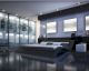 SalesFever »Wave« Polsterbett schwarz mit LED