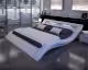 SalesFever »Wave« Polsterbett weiß mit LED
