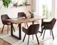 SalesFever »Wilson-Cristobal« Esszimmergruppe Akazie natur/schwarz braun