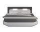 Salesfever »Barcelona« Boxspringbett weiß/grau