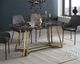Salesfever »Nobile« Esstisch schwarz/gold