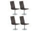 Salesfever »Velvet« Drehstuhl 4er-Set
