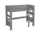 Steens For Kids 613/614 Hochbett Massiv 72 grau