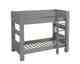 Steens For Kids 615 Etagenbett Massiv72 grau