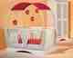 Taube Kinderzimmer Gondola Baby-Bett