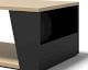 TemaHome »Albi« Couchtisch Schwarz mit Eiche