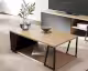TemaHome »Albi« Couchtisch Schwarz mit Eiche
