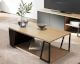 TemaHome »Albi« Couchtisch Schwarz mit Eiche