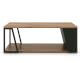 TemaHome »Albi« Couchtisch Schwarz mit Walnuss