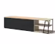 TemaHome »Albi« Lowboard Schwarz mit Eiche