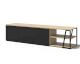 TemaHome »Albi« Lowboard Schwarz mit Eiche