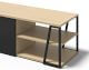 TemaHome »Albi« Lowboard Schwarz mit Eiche