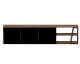 TemaHome »Albi« Lowboard Schwarz mit Walnuss