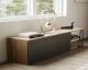 TemaHome »Albi« Lowboard Schwarz mit Walnuss