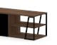 TemaHome »Albi« Lowboard Schwarz mit Walnuss