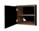 TemaHome »Albi« Lowboard Schwarz mit Walnuss