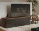 TemaHome »Albi« Lowboard Schwarz mit Walnuss