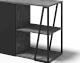 TemaHome »Albi« Sideboard Schwarz mit Concrete