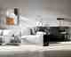 TemaHome »Albi« Sideboard Schwarz mit Concrete
