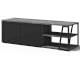 TemaHome »Albi« TV-Element Schwarz mit Concrete