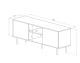TemaHome »Altitude« TV-Schrank Schwarz mit Walnuss