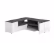 TemaHome »Angle« TV-Schrank 130 Weiß mit Concrete