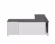 TemaHome »Angle« TV-Schrank 130 Weiß mit Concrete
