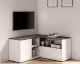 TemaHome »Angle« TV-Schrank 90 Weiß mit Concrete