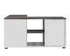 TemaHome »Angle« TV-Schrank 90 Weiß mit Concrete