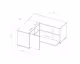 TemaHome »Angle« TV-Schrank 90 Weiß mit Eiche