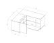 TemaHome »Angle« TV-Schrank 90 Weiß mit Eiche