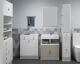 TemaHome »Combi« Badschrank Weiß
