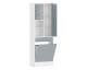 TemaHome »Combi« Wäschehochschrank Weiß mit Celadon Grey