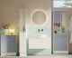 TemaHome »Combi« Wäscheschrank Weiß mit Celadon Grey