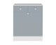TemaHome »Combi« Wäscheschrank Weiß mit Celadon Grey