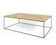 TemaHome »Gleam« Couch- und Beistelltisch Eiche