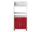 TemaHome »Jeanne« Küchenwagen Weiß mit Rot