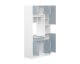 TemaHome »Louise« Küchenschrank Weiß mit Celadon Grey
