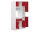 TemaHome »Louise« Küchenschrank Weiß mit Rot