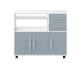 TemaHome »Marius« Küchenschrank auf Rollen weiß mit celadon grey Artikelbild 6