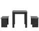 TemaHome »Nice« Esstisch mit zwei Bänken Schwarz Concrete