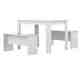 TemaHome »Nice« Esstisch mit zwei Bänken Weiß