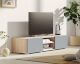 TemaHome »Podium« TV-Schrank 140 Eiche mit Celadon Grey