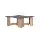 TemaHome »Square« Kaffeetisch Eiche mit Concrete