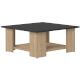 TemaHome »Square« Kaffeetisch Eiche mit Schwarz