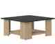 TemaHome »Square« Kaffeetisch Eiche mit Schwarz