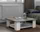 TemaHome »Square« Kaffeetisch Weiß mit Concrete