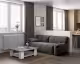 TemaHome »Square« Kaffeetisch Weiß mit Concrete