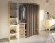 TemaHome »Tom 2.1« Kleiderschrank mit Vorhang Eiche Taupe