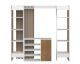 TemaHome »Tom 2.1« Kleiderschrank mit Vorhang Eiche Taupe